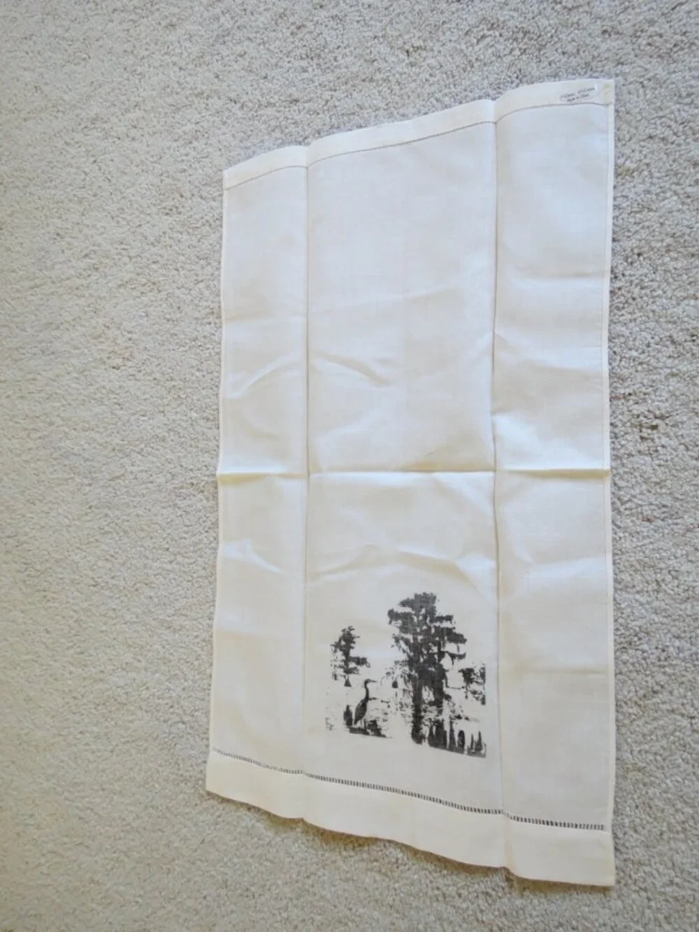 Cotton Linen Mangrove Bayou Swamp Forest Print Napkin